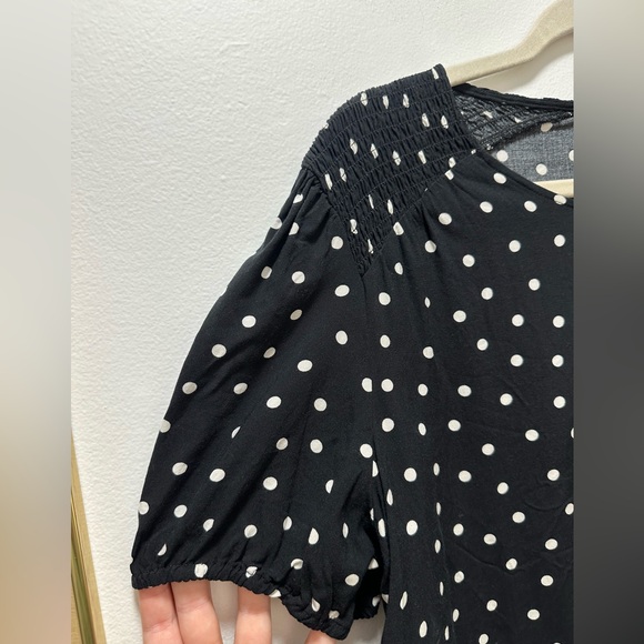 Popsugar Smocked Shoulder Puff Sleeve Blouse - Picture 3 of 5